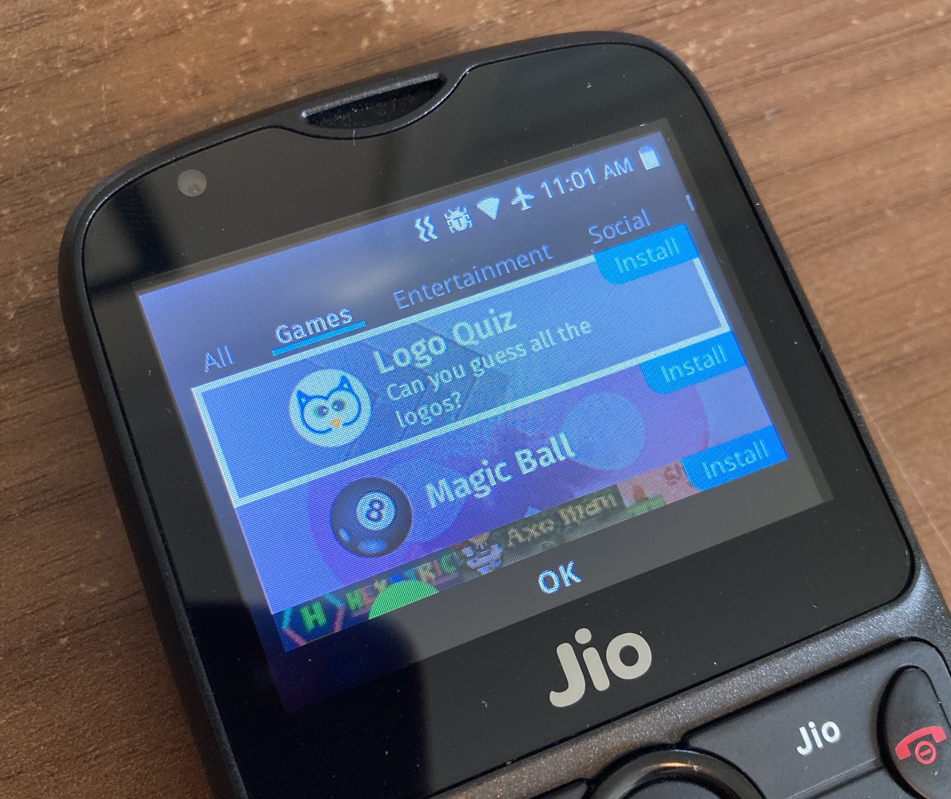 JioStore on the JioPhone 2