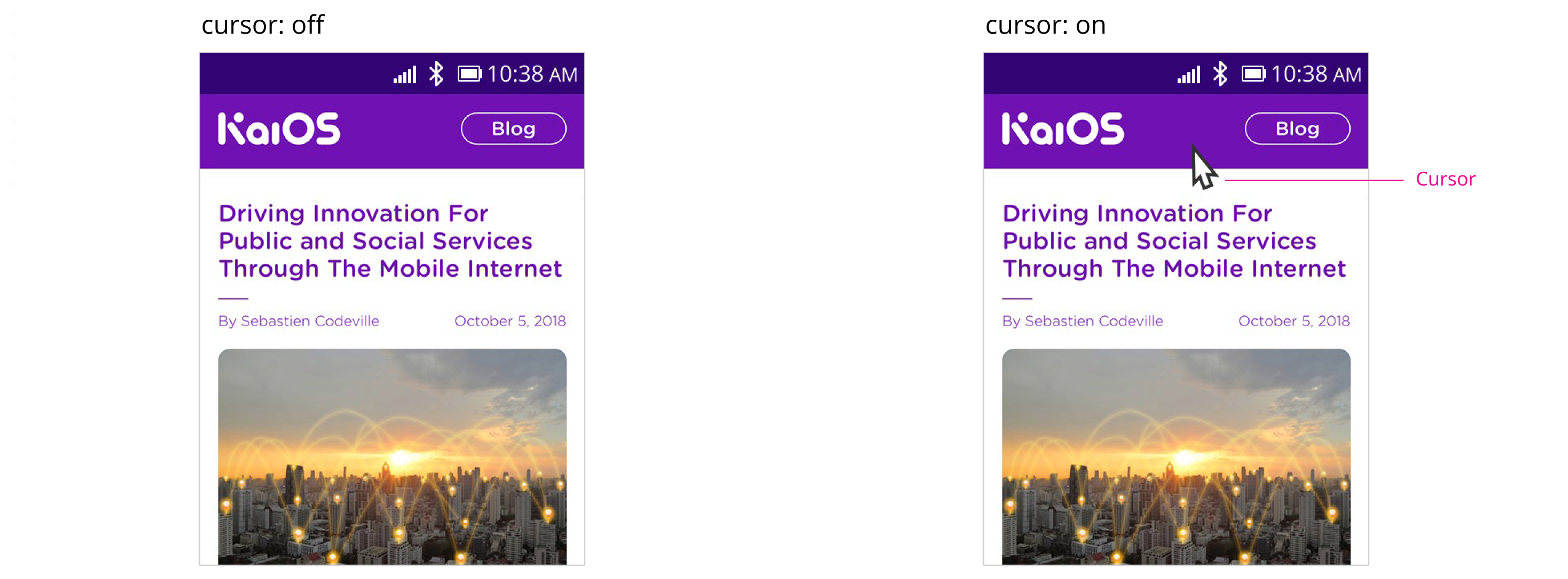 KaiOS Emulated Cursor KaiOS Emulated Cursor