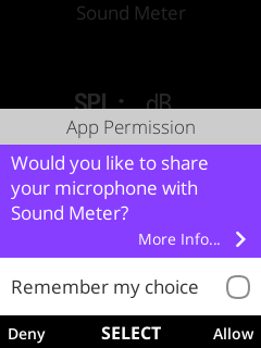 Microphone Permission Dialog